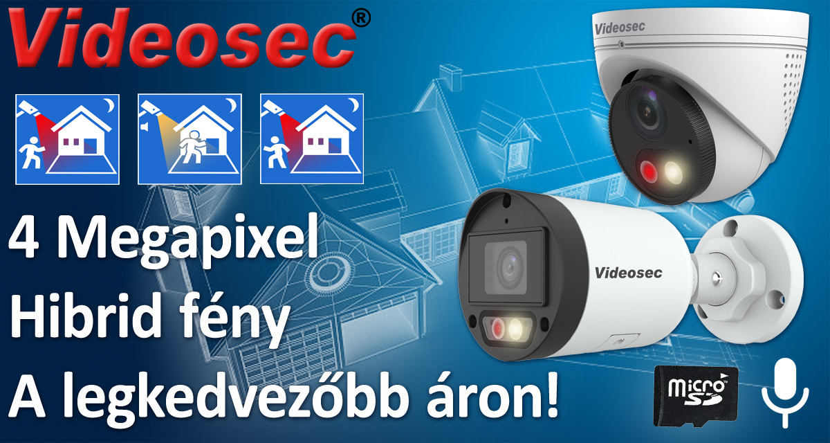 Árbajnok 4 Megapixeles hibrid fényű kamera a Videosectől