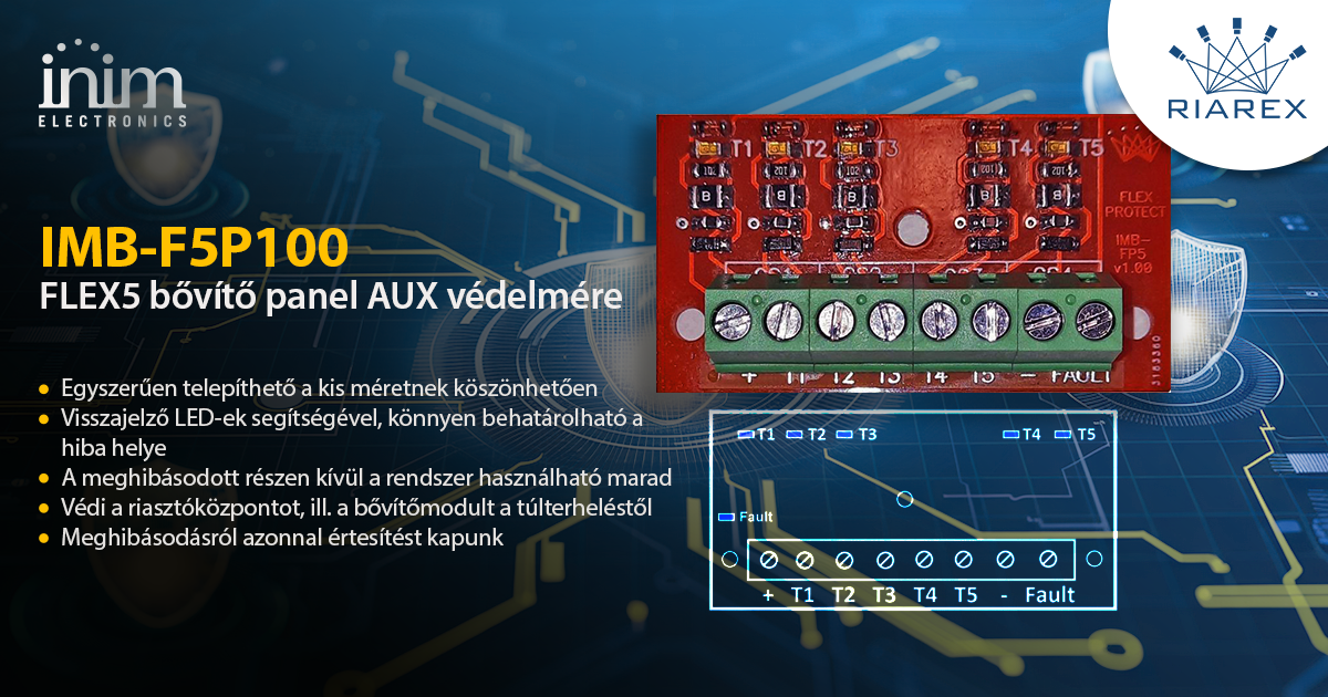 IMB-F5P100 bővítő panel