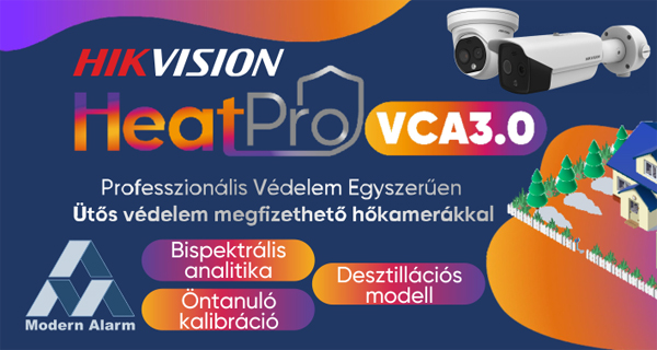 A Modern Alarm bemutatja: Szintlépés az analitikában – Hikvision HeatPro VCA3.0