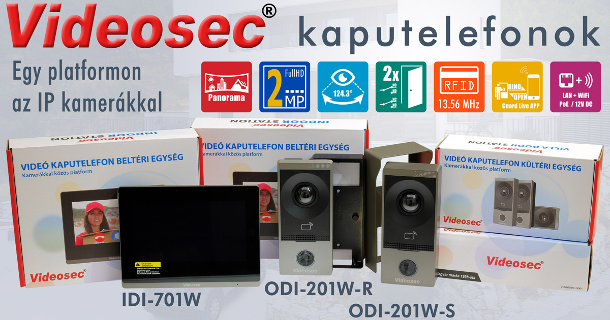 IP kaputelefon Videosec platformon